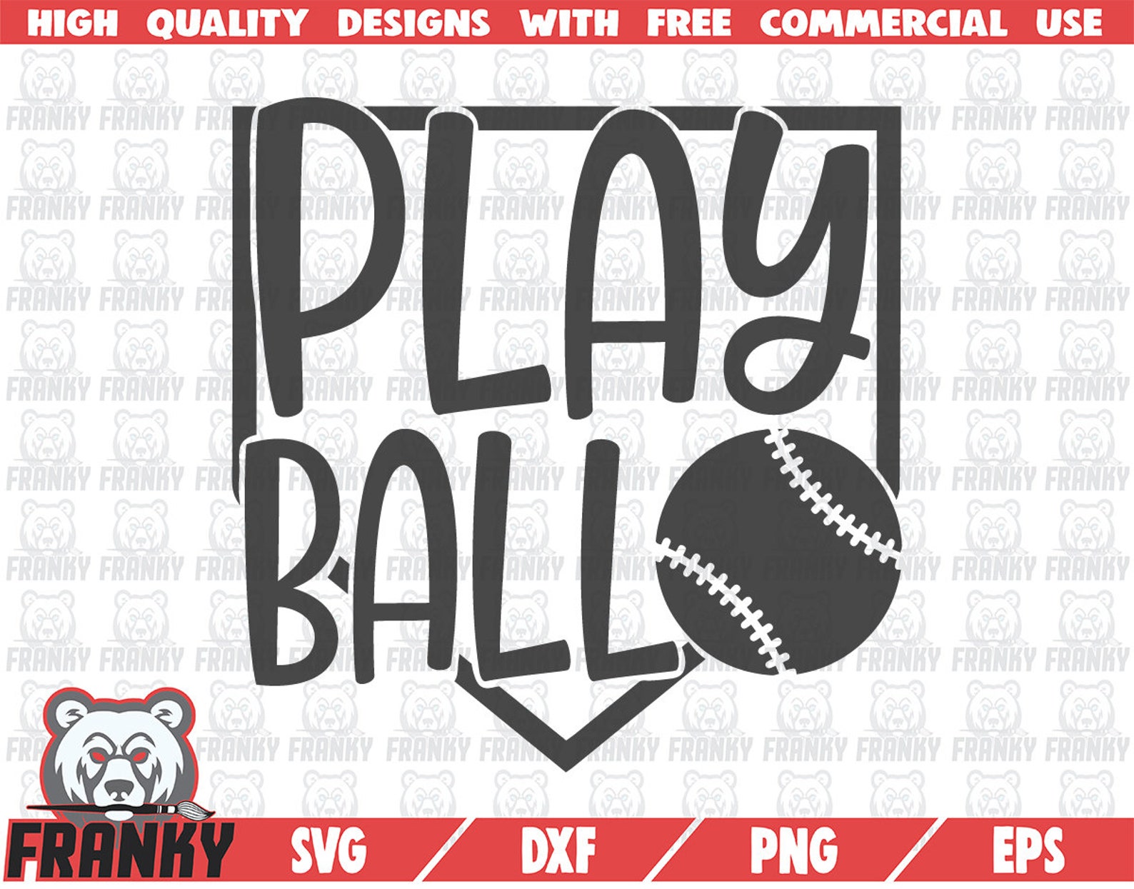 Play Ball SVG Cut File DXF File Baseball SVG Softball - Etsy Israel