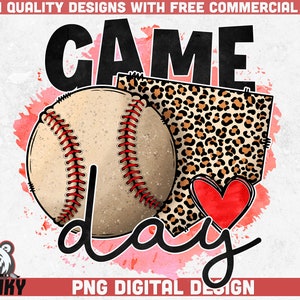 Jour de match PNG | Conception de sublimation | Téléchargement instantané | | de sublimation de baseball | imprimé de chemise de baseball | de conception de maman de baseball J’adore le baseball png