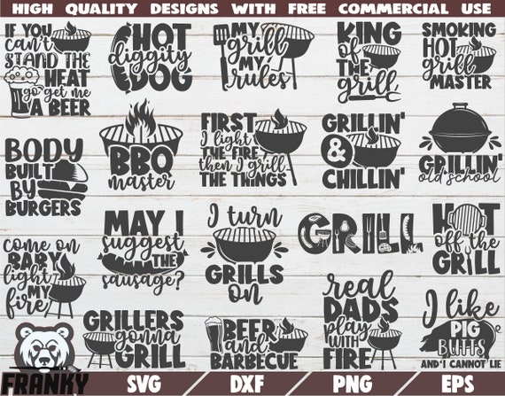 Download Barbecue Bundle Svg 19 Designs Cut Files Dxf Files Etsy