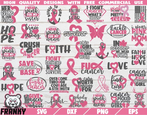 Download Breast Cancer Bundle Svg 40 Designs Cancer Awareness Svg Etsy