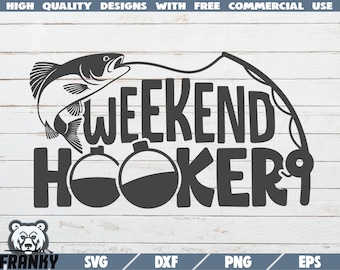 Van 7 x 5 inch Car Weekend Hooker Fishing Vinyl Sticker Windows Bait Box 