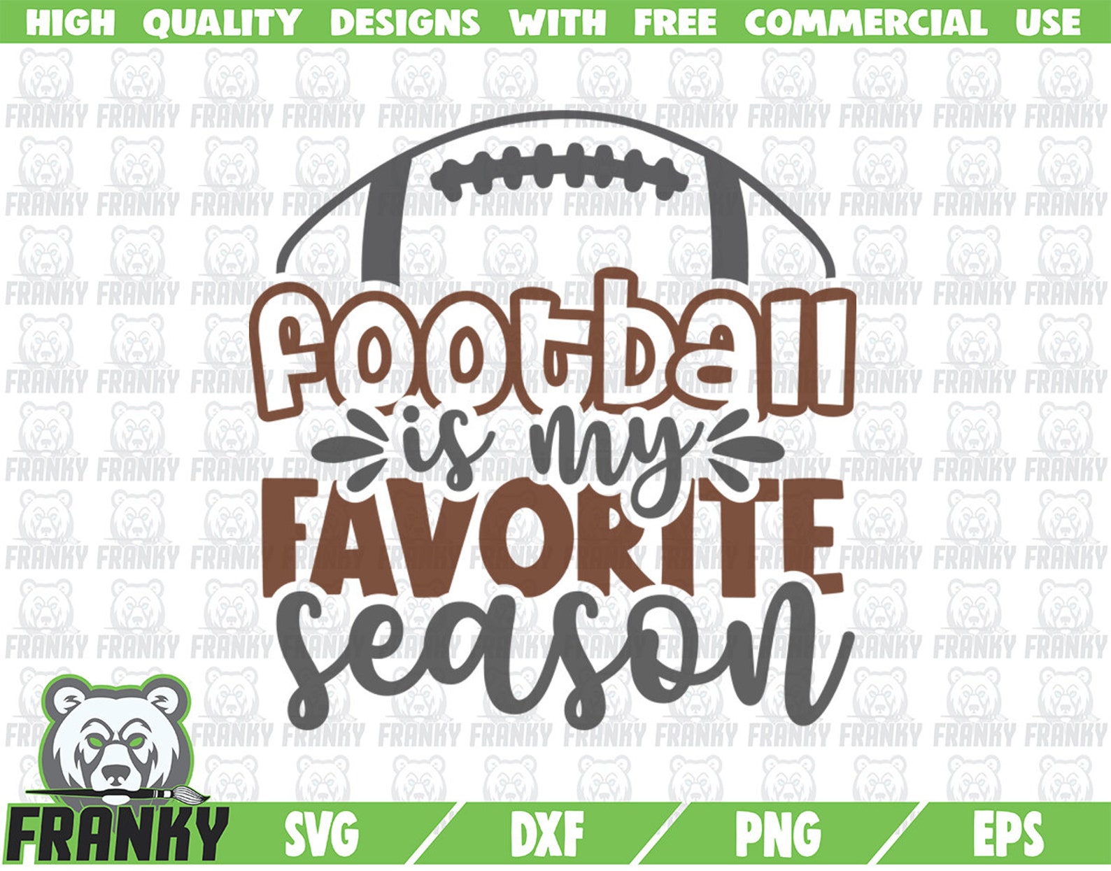Football is My Favorite Season SVG Cut File DXF File Etsy