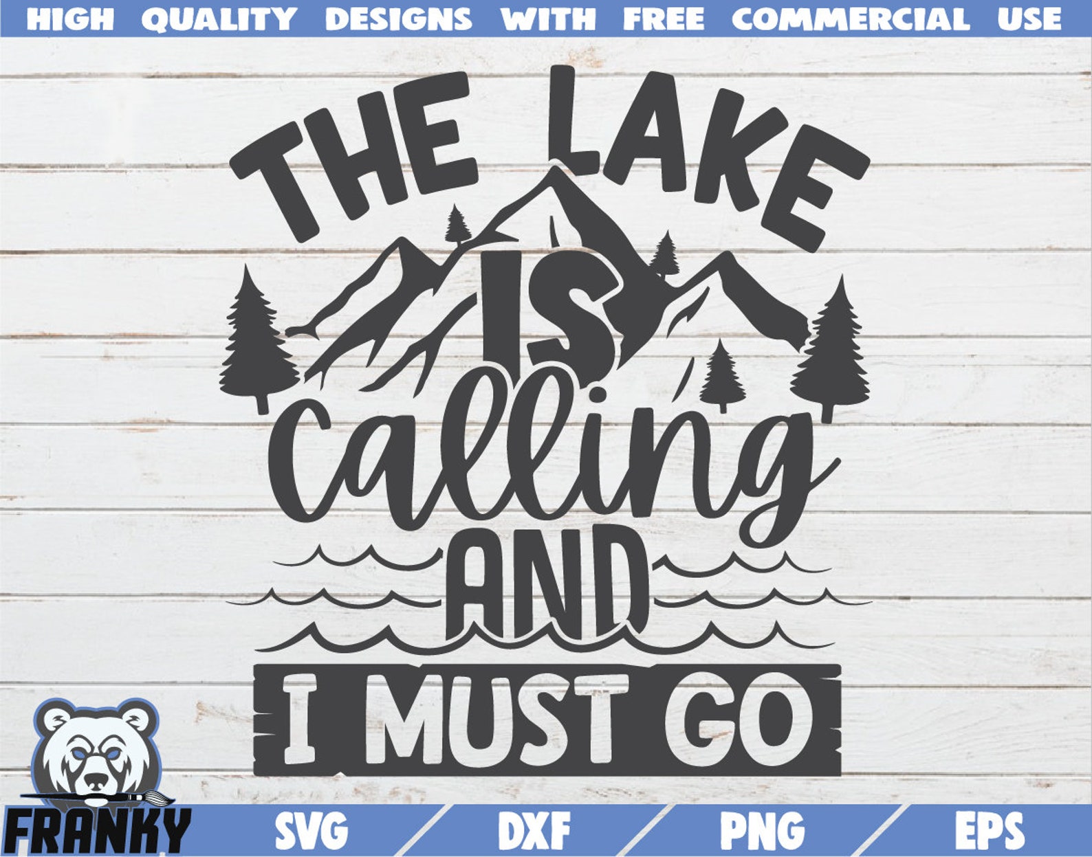 The Lake is Calling SVG Instant Download Printable Cut - Etsy