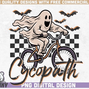 Cycopath Png | Halloween design | Instant download | Sublimation design | Funny halloween shirt png | Fall shirt design | October design png