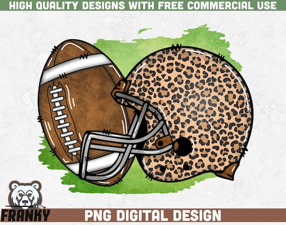 Leopard Football Helmets-Green Leopard Football Helmets-Green