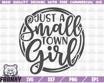 Gewoon een klein stad meisje SVG - Cut bestand - DXF bestand - Southern girl SVG - Texas svg - Digitale download - Texas shirt svg - Southern girl shirt