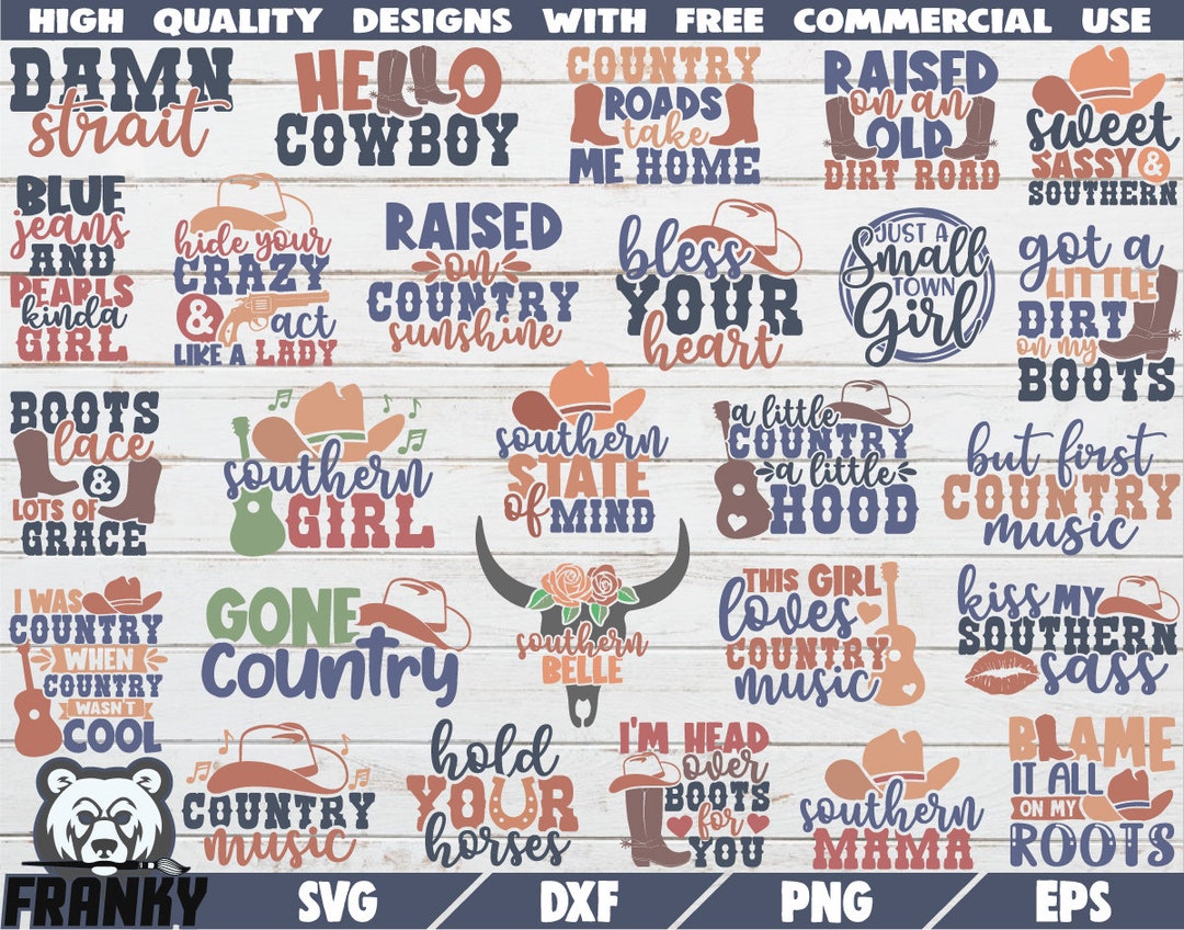 Southern Bundle SVG 26 Designs Cut Files Southern Girl SVG Southern Mom