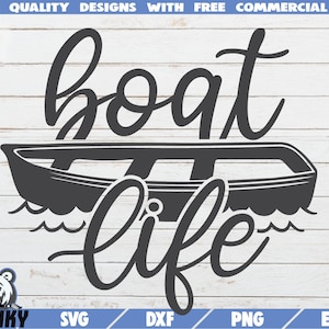 Boat life SVG - Descarga instantánea - Archivo de corte imprimible - Uso comercial - Lake shirt SVG - Lake house decoration - Lake vacation svg