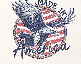 Made in America Png | Retro 4th of july png | Instant download | Vintage independence day png | Retro USA shirt png | fourth of july png