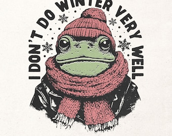Funny winter graphic PNG - Retro winter sublimation design - Funny quote PNG - Humorous t-shirt print PNG - Retro Christmas gift Png