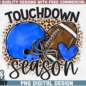 Temporada de touchdown PNG | Design de sublimação | Download instantâneo | Design de camisa de futebol png | Sublimação de futebol | Temporada de futebol png