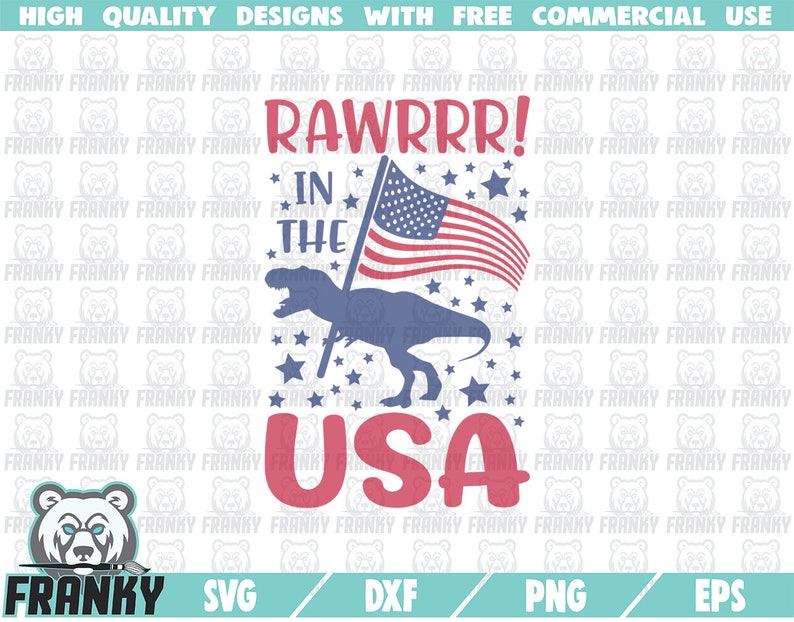 Download Independence day svg DXF file 4th of july shirt Dinosaur ...