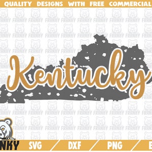 Kentucky SVG - Cut file - DXF file - Kentucky shirt svg - Grunge - Distressed - Kentucky state - State of Kentucky - United states SVG - usa