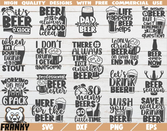 Download Beer Bundle Svg 18 Designs Cut Files Dxf Files Funny Etsy