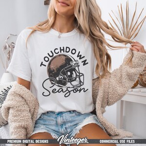 Touchdown Season Png | Retro football shirt design | Football helmet Png | Football shirt graphic | Football season Png | Game day Png image 4