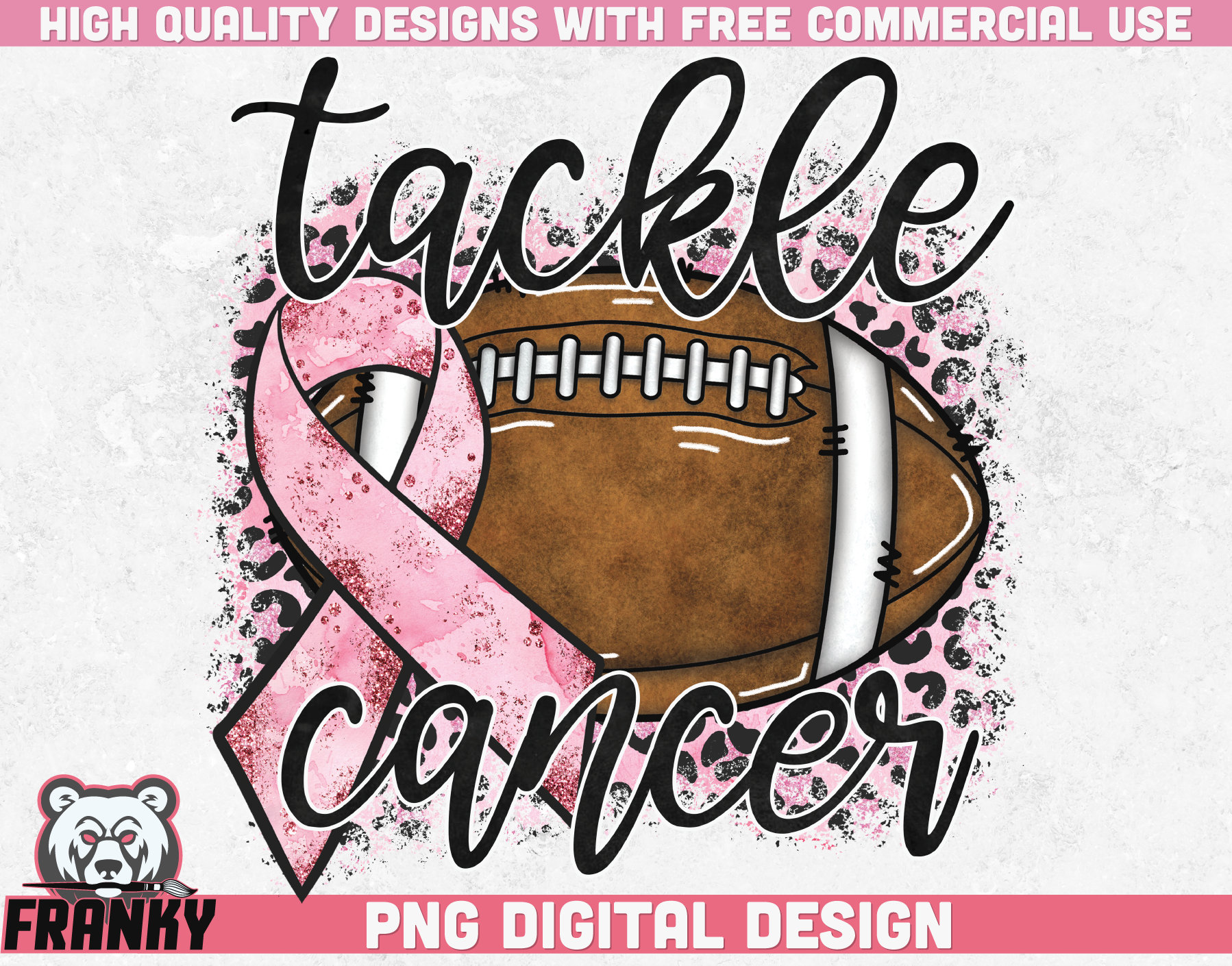 Tackle Cancer PNG Sublimation Design Breast Cancer - Etsy