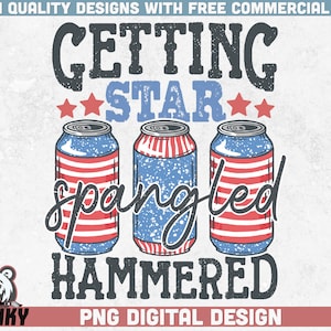 Ottenere star spangled martellato PNG / Download istantaneo / Sublimation design / Funny 4th of july png / Fourth of july design / Funny USA png