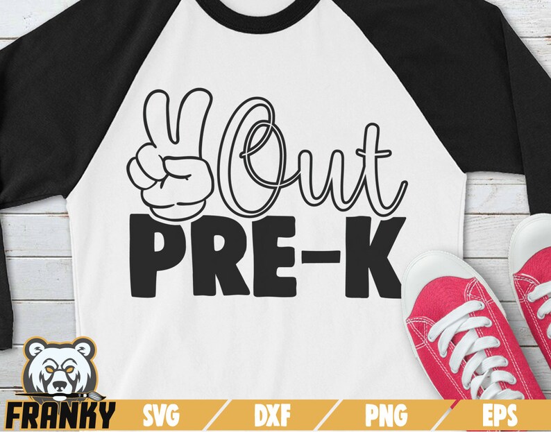 Download Peace out pre-k SVG Cut file DXF file Pre k shirt | Etsy