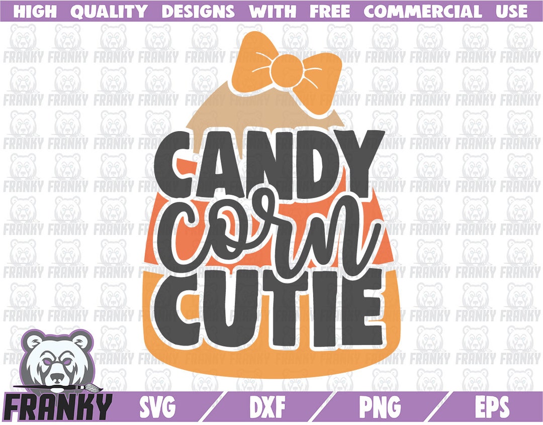 Candy Corn Cutie SVG - Cut File - DXF File - Candy Svg - Sweets Svg ...