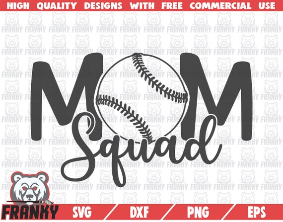 Download Mom Squad Svg Dxf File Cut File Baseball Mom Svg Etsy