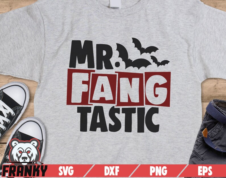 Dracula svg Bats svg Autumn svg Cut file Vampire svg DXF file Halloween shirt svg Mr FANG tastic SVG Fall svg Scary svg