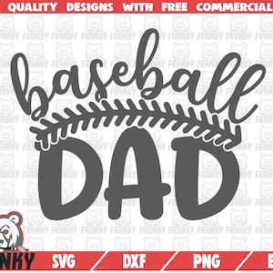 Baseball Dad SVG - Cut file - DXF bestand - Paseball Dad shirt svg - Honkbal wedstrijd svg - Honkbal fan svg - Baseball steek svg - Softball Dad