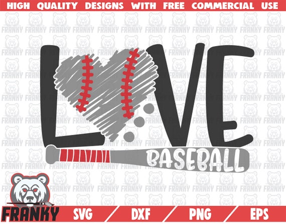 Download Love Baseball Svg Dxf File Cut File Baseball Svg Etsy