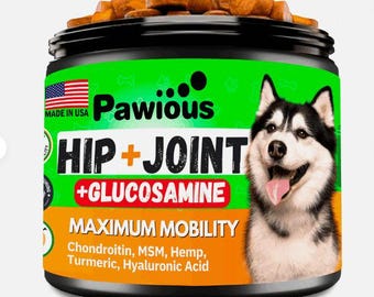 Hip & Joint Chews for Dogs - Glucosamine for Dogs - dog joint pain relief