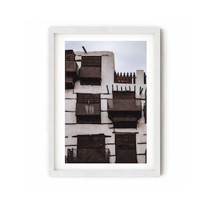 Old Jeddah / Al Balad / Jeddah Art / Jeddah Poster / Jeddah Print / Jeddah Photo / Jeddah Wall Art / Arabia Saudita / Arredamento Medio Orientale