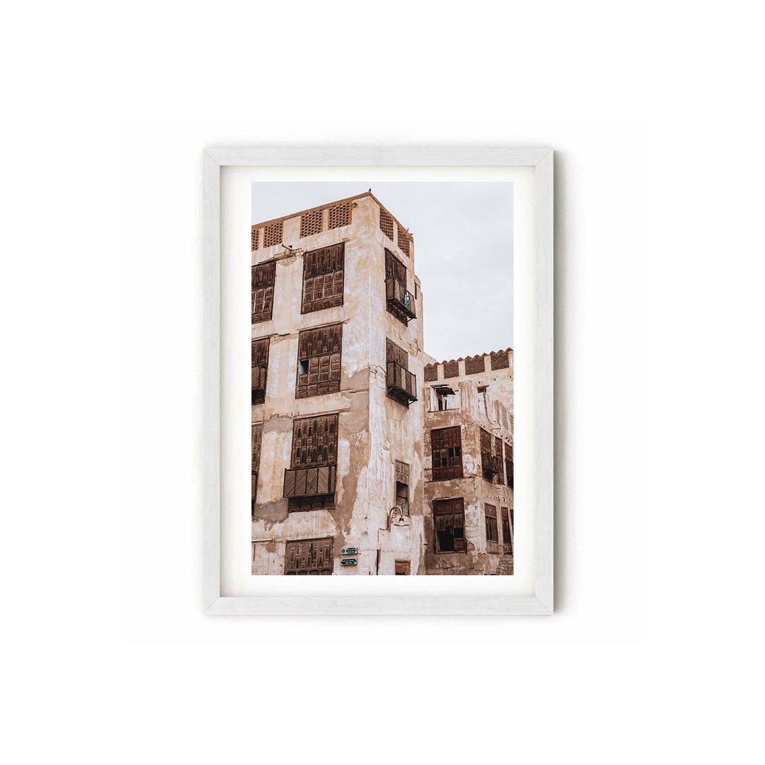 Old Jeddah Al Balad Jeddah Art Jeddah Poster Jeddah Print Jeddah Photo