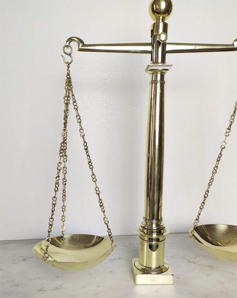Waagen der Gerechtigkeit antike Balance Waagen 19. | Etsy