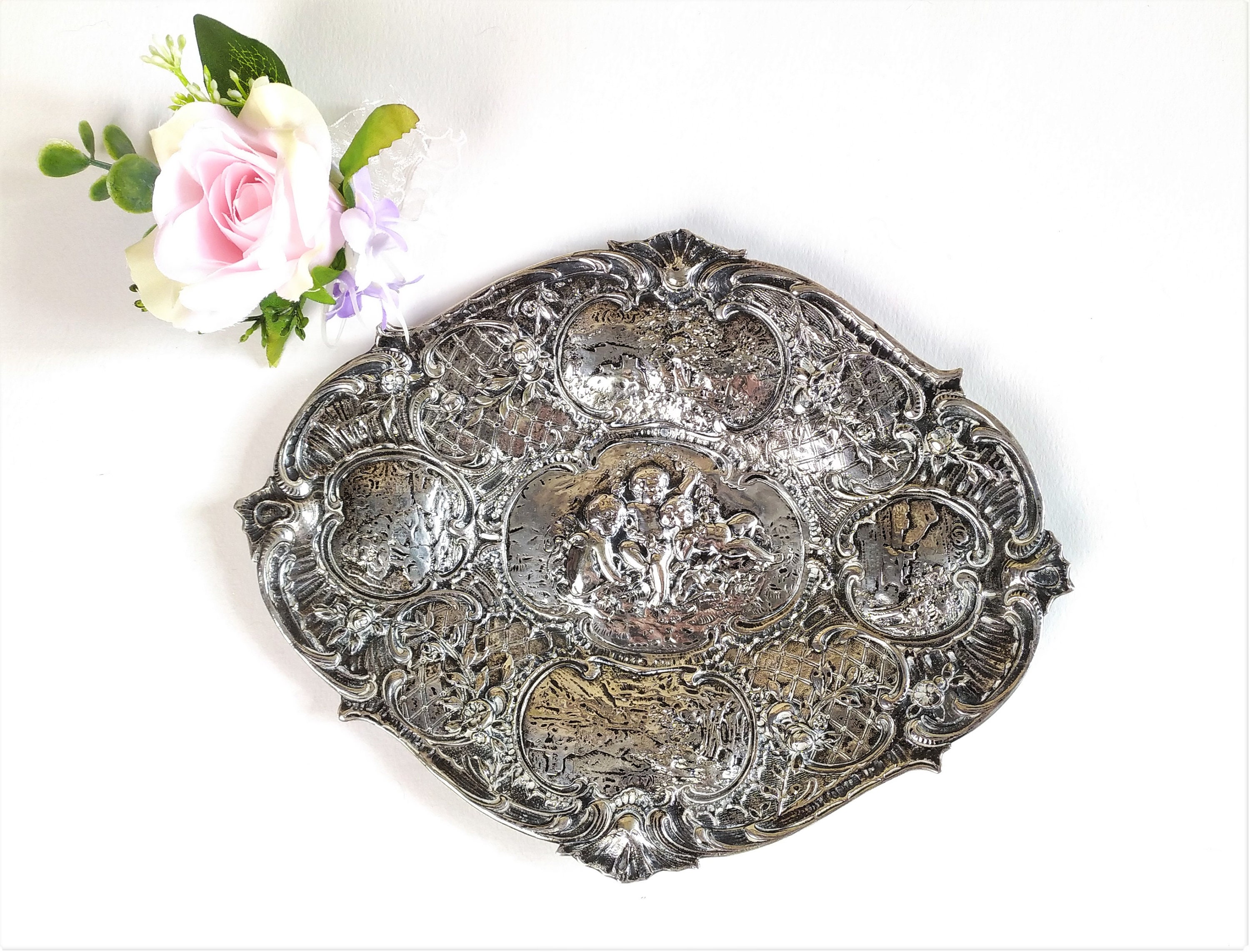 plateau En argent Antique