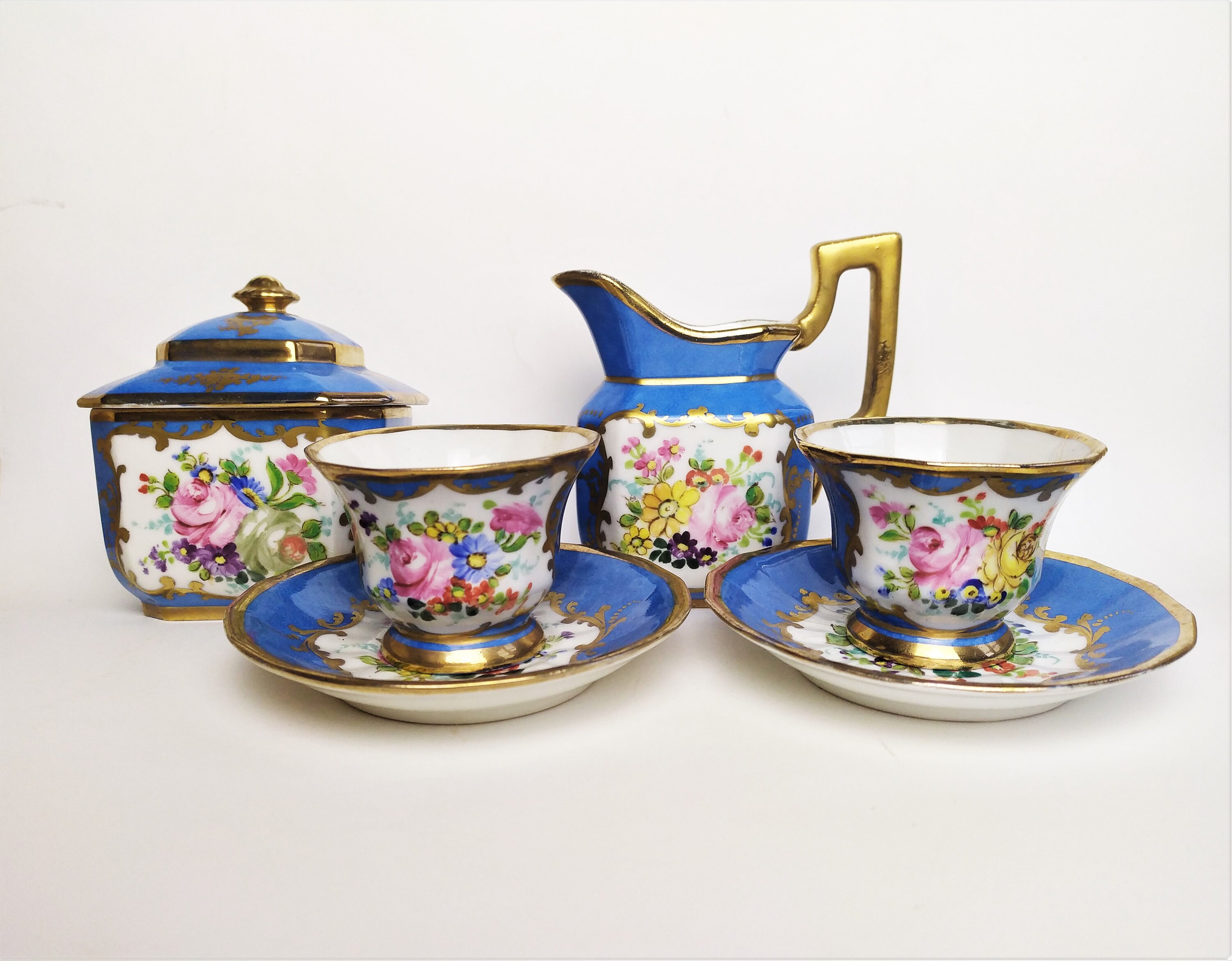 Ensemble de Café Antique Porcelain Samson