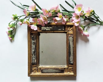 Antique Gold Mirror Baroque Style Vintage Home Decor