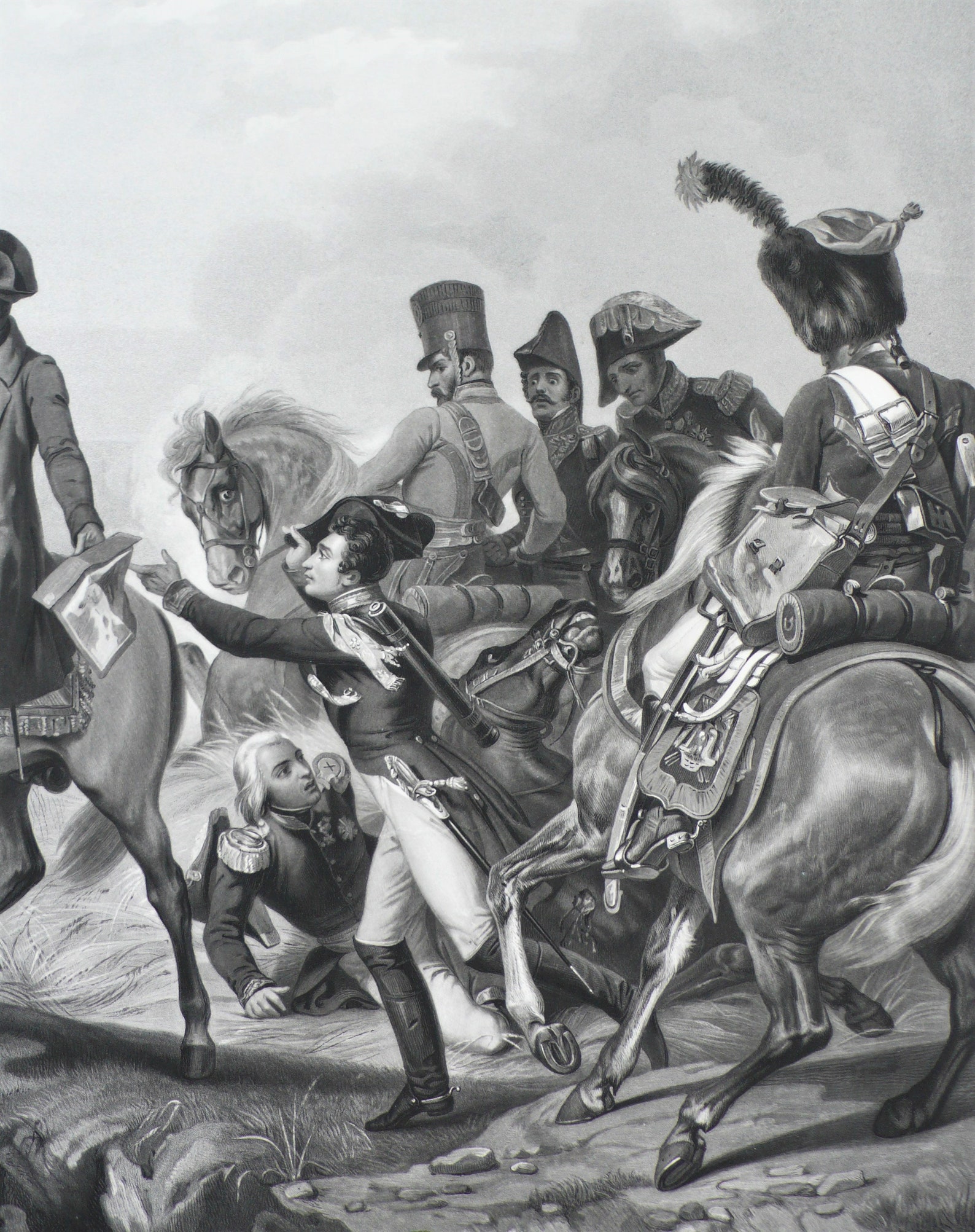 Antique Etching Napoleon Bonaparte on a Horse Battle of Wagram | Etsy Napoleon Bonaparte Horse Painting