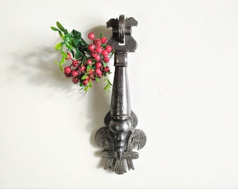 Door Knocker Wrought Iron French Folk Art 19th century Antique