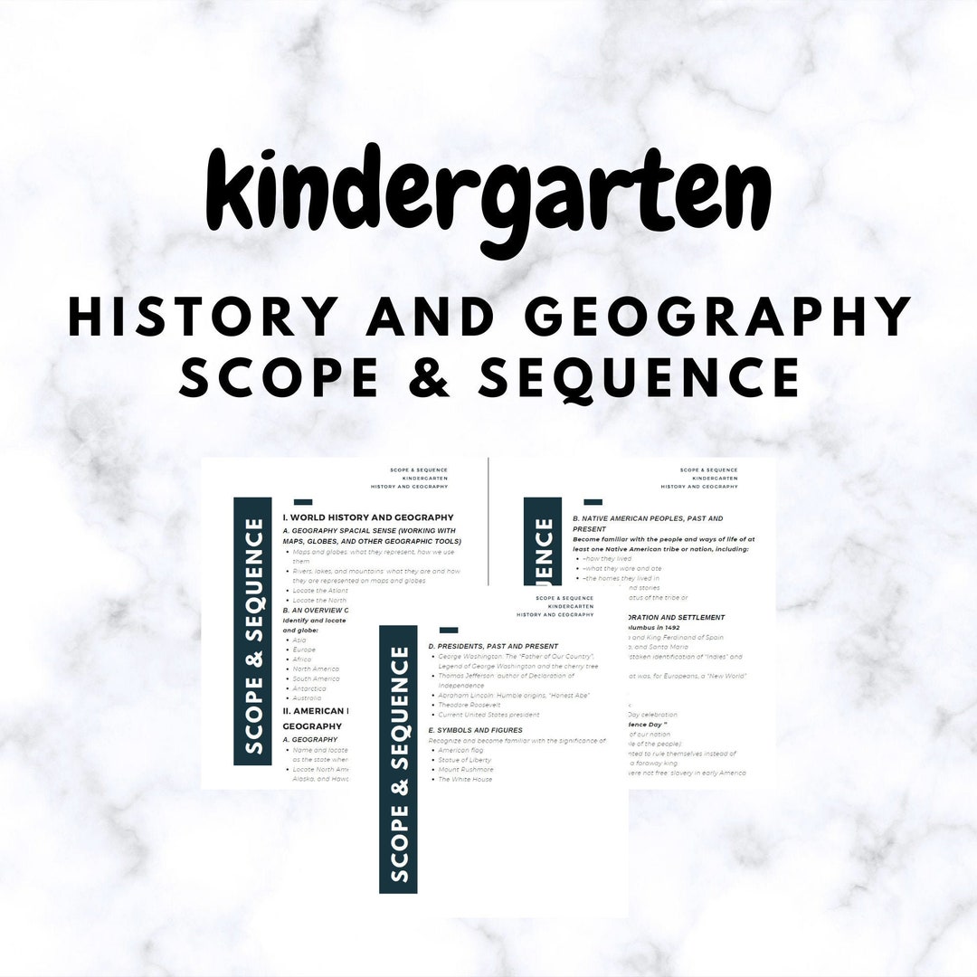 Homeschool Kindergarten History and Geography Social Studies Curriculum