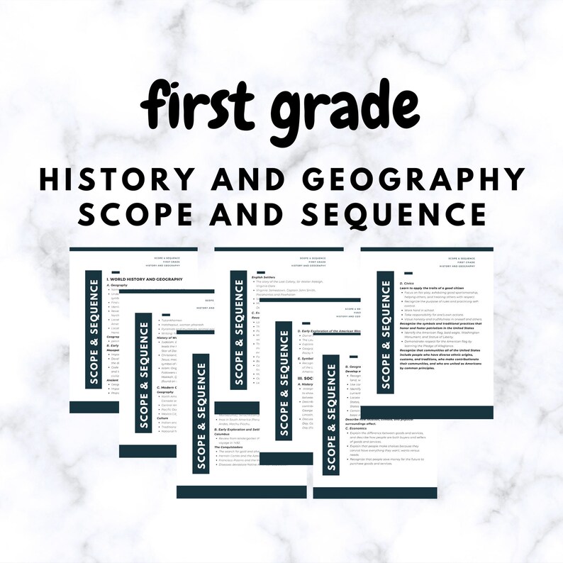 Homeschool first grade history and geography social studies curriculum