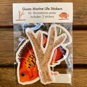 Guam Marine Life Sticker Pack (2 stickers)