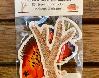 Guam Marine Life Sticker Pack (2 stickers)
