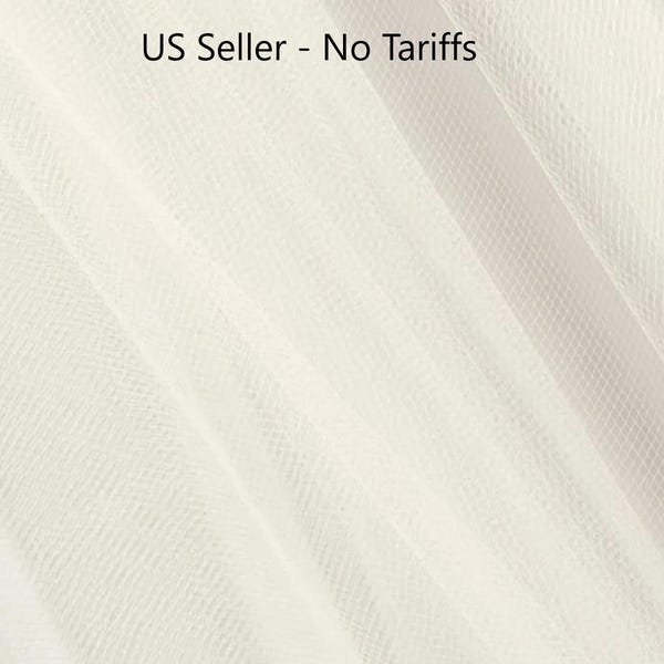 By the yard 108" wide bridal illusion tulle for wedding veils, bridal wear, tutus, white, ivory, blush, champagne, black