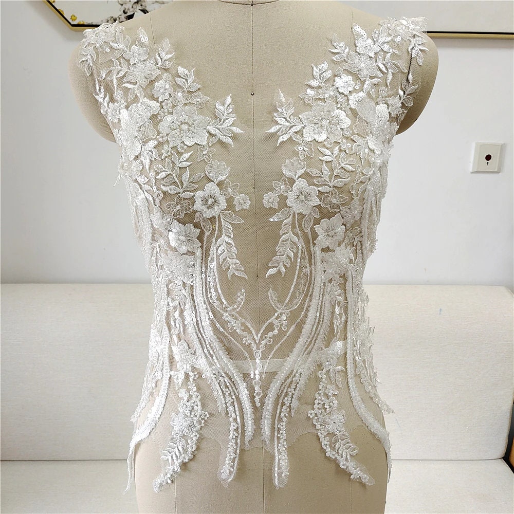 beaded overlay for wedding dress Chic and Holland BR550023 - Long Beaded mesh (88% Polyester 12% spandex) Sheath Dress
