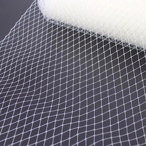 Velo de jaula de pájaros cortado a medida de 9" de ancho, red, velo ruso para velos de boda, blanco, marfil, negro, champán