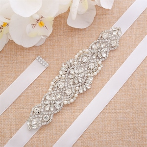 Bridal belt with rhinestones, sash, multiple colors, formal gown belt, bridesmaids dresses, quinceanera, proms
