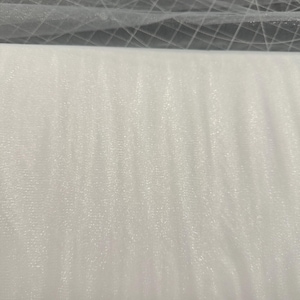 By the yard 54&quot; wide Diamond White Glimmer Bridal illusion tulle for wedding veils, bridal wear, tutus