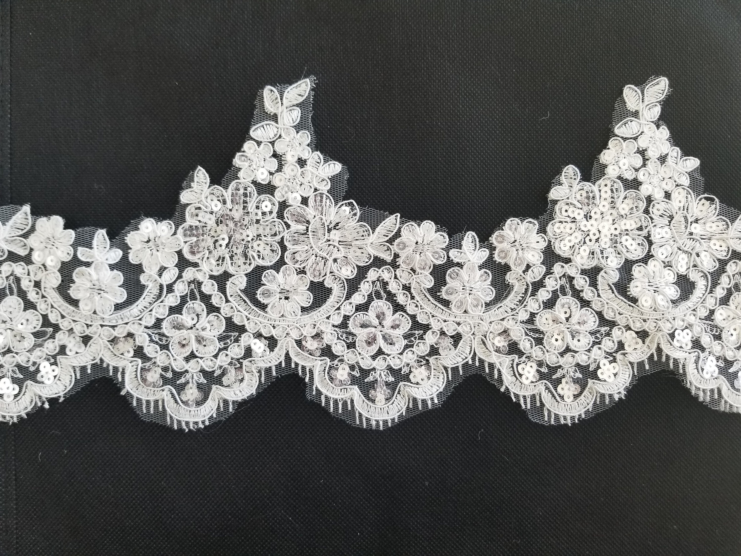 sequin lace trim
