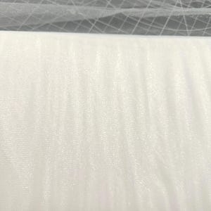 By the yard 54&quot; wide White Glimmer b=Bridal illusion tulle for wedding veils, bridal wear, tutus