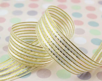 5 or 10 yards Gold Metallic Trim, 1/2" wide Decorative trim for Costumes, Dresses, Wedding Decor, and Crafts