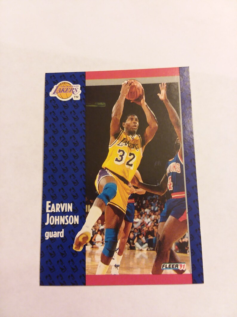 199192 Fleer Michael Jordan Card 29 Earvin Etsy