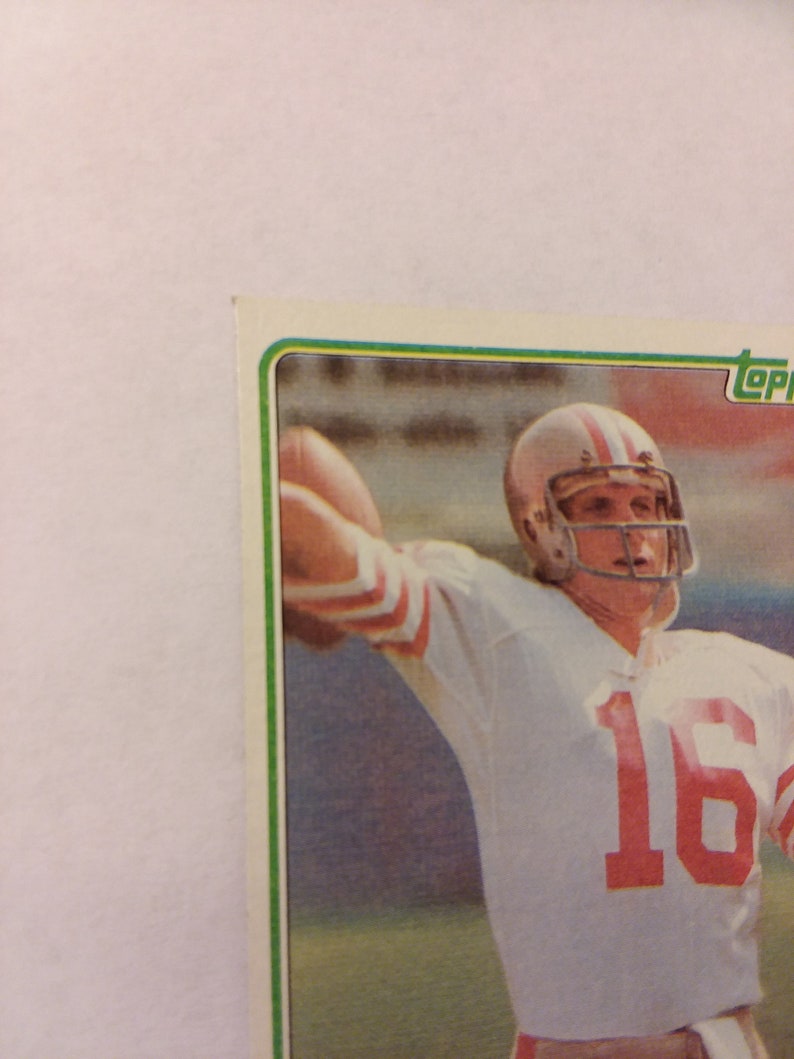 Joe Montana Rookie Card in Near Mint Condition Prior to Auction. Etsy